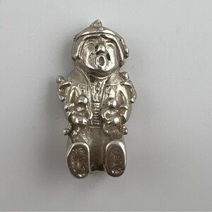 Vintage Carol Felley 925 Sterling Silver Storyteller Pendant Southwestern Style